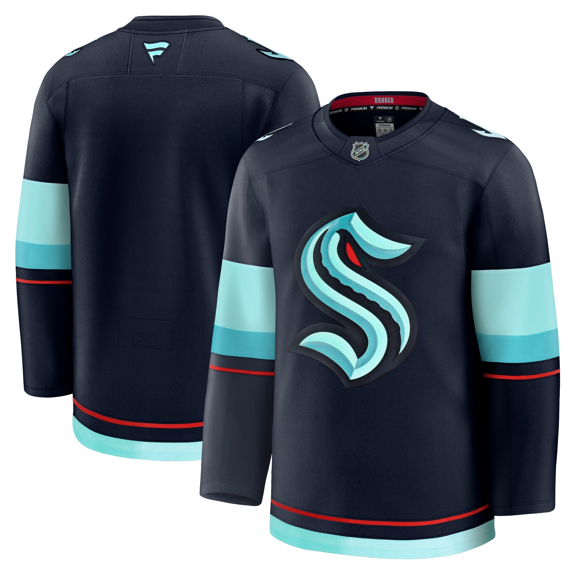 Seattle Kraken Away Premium Jersey - White/Navy - Image 9