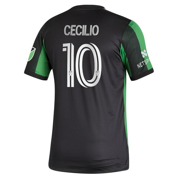 Cecilio Dom¨ªnguez Austin FC adidas 2021 Primary Authentic Jersey - Black - Image 3