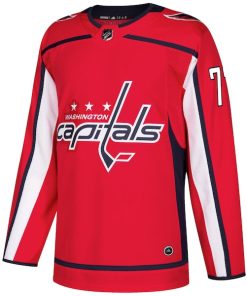 Alternative view of TJ Oshie Washington Capitals adidas Authentic Player Jersey - Red