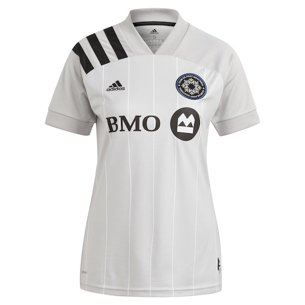 Samuel Piette CF Montr¨¦al adidas Women's 2021 Secondary Replica Jersey - Gray - Image 2