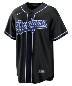 Alternative view of Shohei Ohtani Los Angeles Dodgers Nike  Youth Lights Out Replica Player Jersey - Black