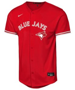 Alternative view of Vladimir Guerrero Jr. Toronto Blue Jays Nike Canada Day Replica Jersey - Red