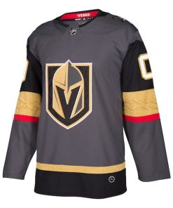 Alternative view of Vegas Golden Knights adidas Alternate Authentic Custom Jersey - Gray