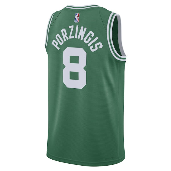 Kristaps Porzingis Boston Celtics Nike Unisex Swingman Jersey - Icon Edition - Kelly Green - Image 3