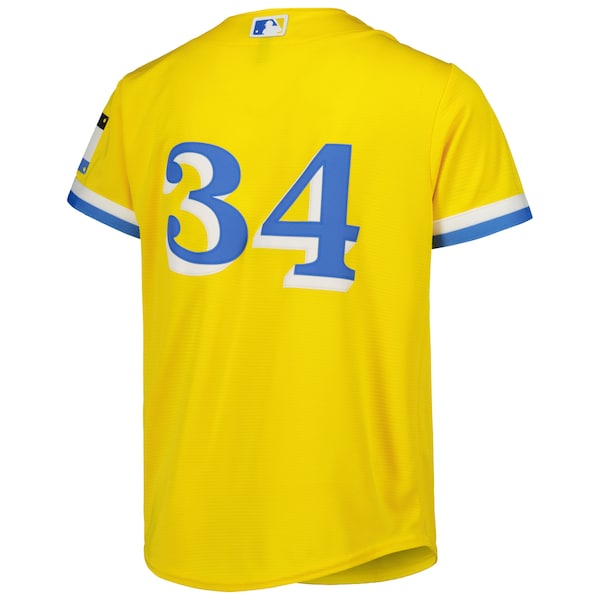 David Ortiz Boston Red Sox Nike Youth City Connect Replica Player Jersey - Gold - Image 3