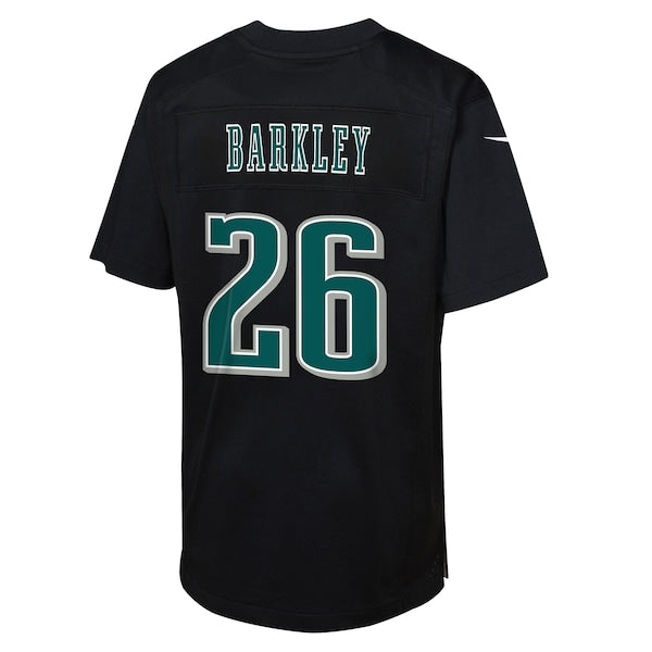 Saquon Barkley Philadelphia Eagles Nike Toddler Super Bowl LIX Patch Fashion Game Player Jersey - Carbon Black - Image 3