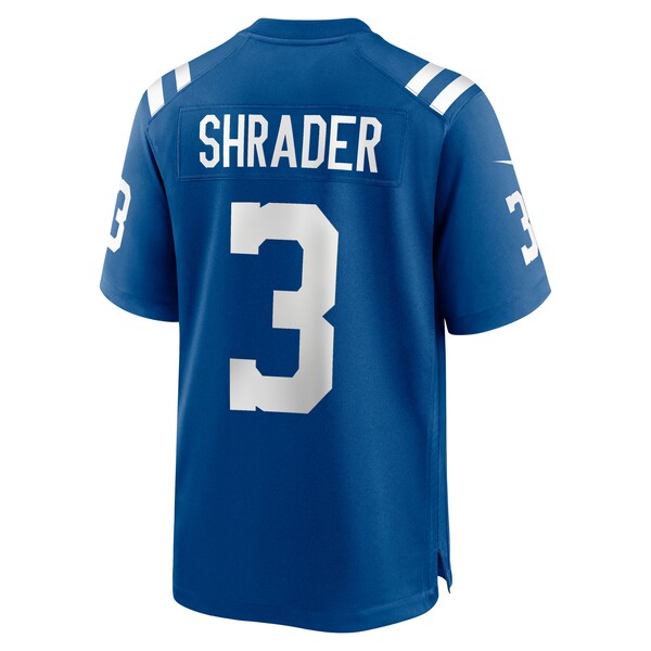 Spencer Shrader Indianapolis Colts Nike Team Game Jersey - Royal - Image 3