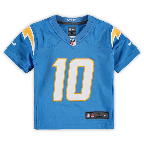 Justin Herbert Los Angeles Chargers Nike Preschool Game Jersey - Powder Blue - Image 2