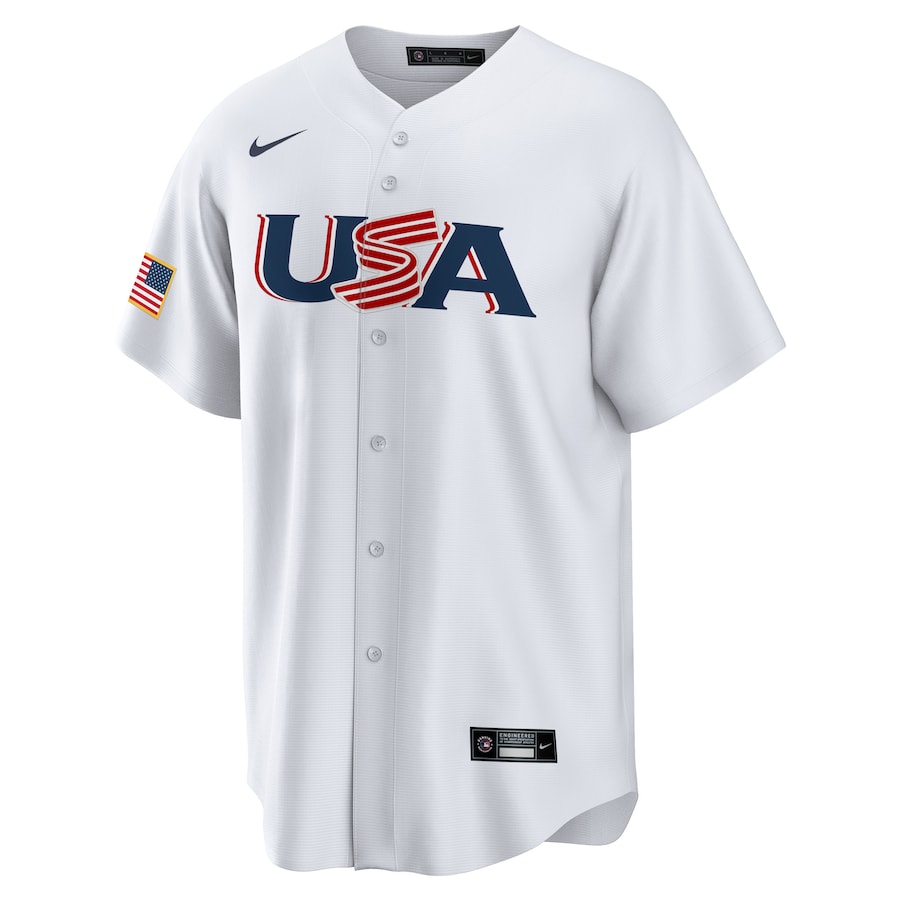 Kyle Schwarber USA Baseball Nike 2023 World Baseball Classic Replica Player Jersey - White - Image 2