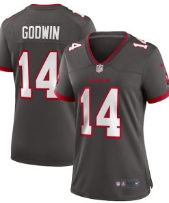 Alternative view of Chris Godwin Tampa Bay Buccaneers Nike Women's Alternate Game Jersey - Pewter/Red