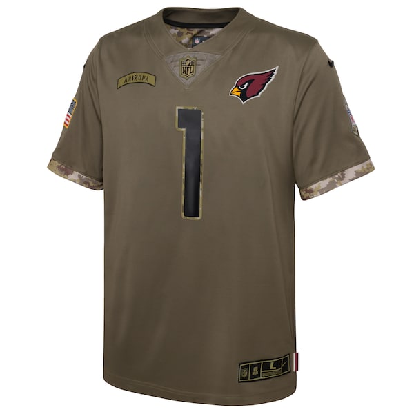 Kyler Murray Arizona Cardinals Nike Youth 2022 Salute To Service Player Limited Jersey - Olive - Image 2