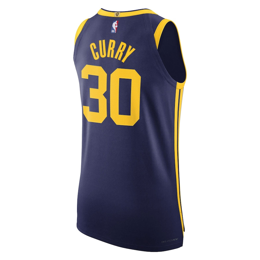 Stephen Curry Golden State Warriors Jordan Brand Authentic Player Jersey - Statement Edition - Royal - Image 2