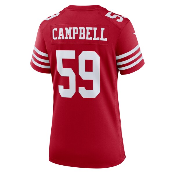 De'Vondre Campbell San Francisco 49ers Nike Women's Team Game Jersey - Scarlet - Image 3