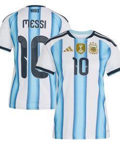 Lionel Messi Argentina National Team adidas Women's FIFA x World Cup 2022 Winners Replica Jersey - White