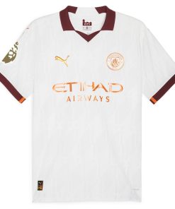 Alternative view of Manchester City Puma 2023/24 Away Authentic Jersey - White