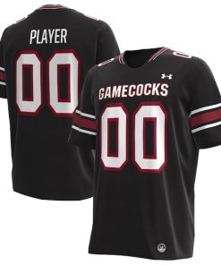 Alternative view of South Carolina Gamecocks Under Armour Alternate NIL Pick-A-Player Replica Football Jersey - Black/Garnet