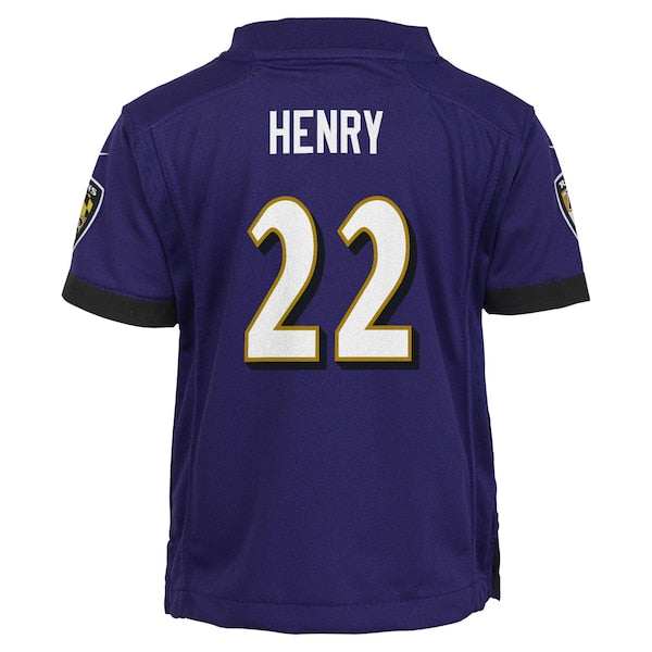Derrick Henry Baltimore Ravens Nike Preschool Team Player Game Jersey - Purple - Image 3