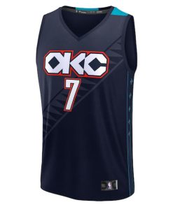 Alternative view of Chet Holmgren Oklahoma City Thunder  2025/26 City Edition Fast Break Jersey - Navy