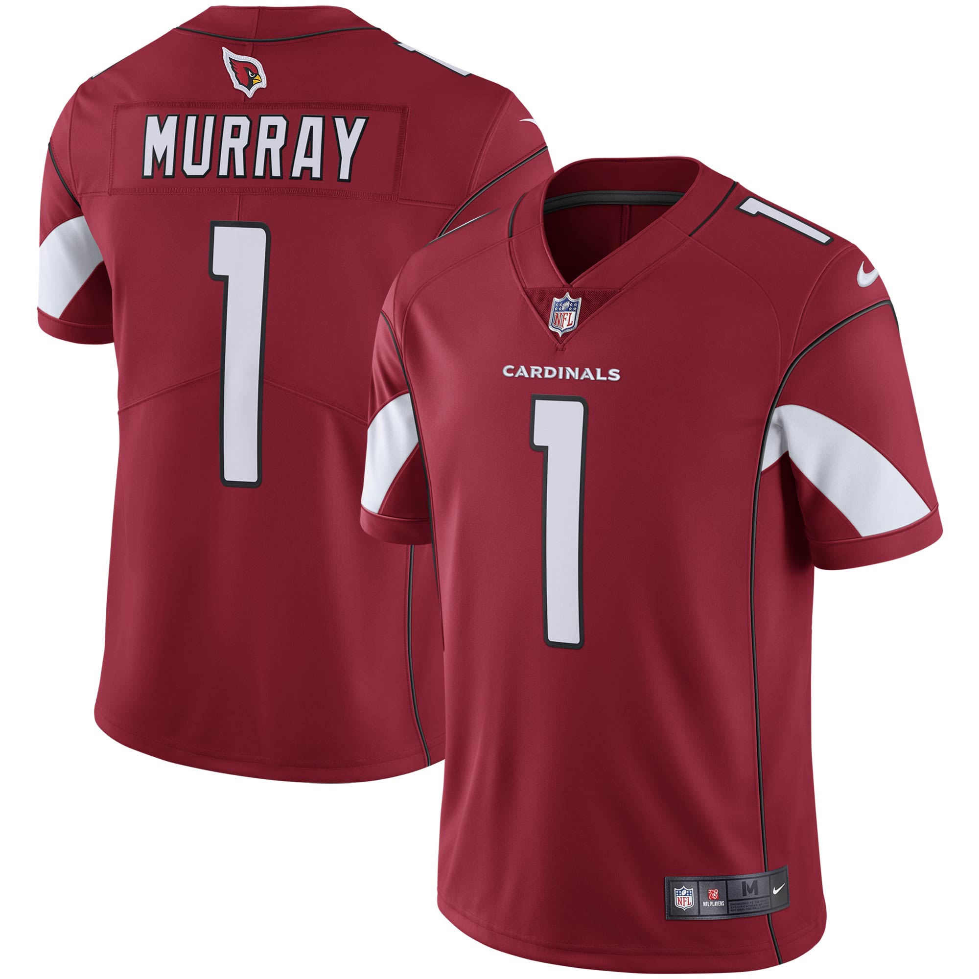 Kyler Murray Arizona Cardinals Nike Vapor Limited Jersey - White/Black/Cardinal - Image 6
