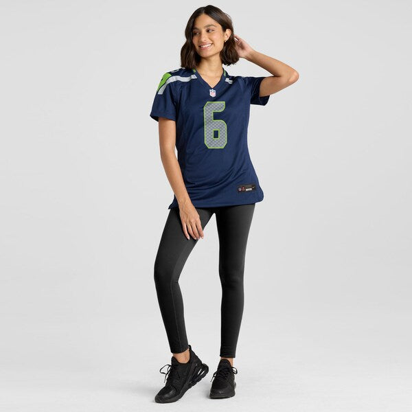 Sam Howell Seattle Seahawks Nike Women's Team Game Jersey - College Navy - Image 4