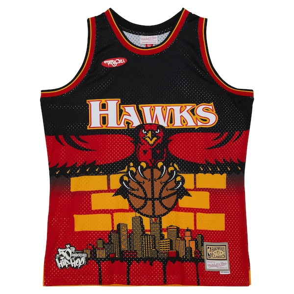 Atlanta Hawks x Tats Cru Hardwood Classics Fashion Jersey - Black - Image 3