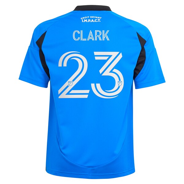 Caden Clark CF Montreal adidas Youth 2025 Montr¨¦al Original Replica Player Jersey - Blue - Image 3