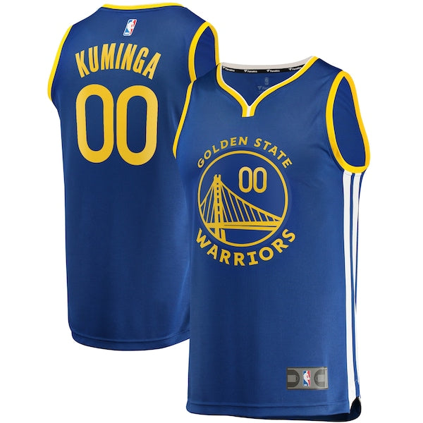 Jonathan Kuminga Golden State Warriors 2021 NBA Draft First Round Pick Fast Break Replica Jersey Royal - Icon Edition