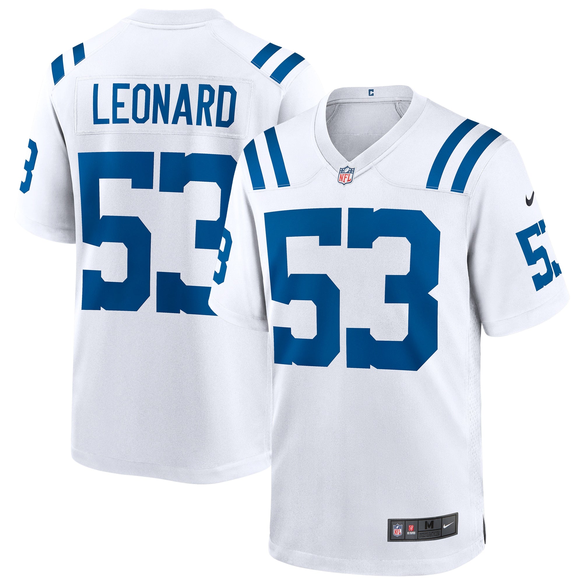 Shaquille Leonard Indianapolis Colts Nike Game Player Jersey - Royal/White - Image 6