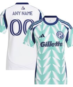New England Revolution adidas Women's 2025 Eastern White Pine x Flag of New England Replica Custom Jersey - White