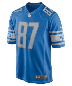 Alternative view of Sam LaPorta Detroit Lions Nike Team Game Jersey - Blue