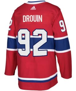 Alternative view of Jonathan Drouin Montreal Canadiens adidas Authentic Player Jersey - Red