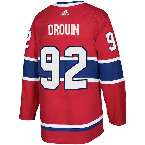Jonathan Drouin Montreal Canadiens adidas Authentic Player Jersey - Red - Image 2
