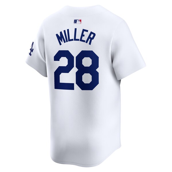 Bobby Miller Los Angeles Dodgers Nike Home Limited Player Jersey - White - Image 3