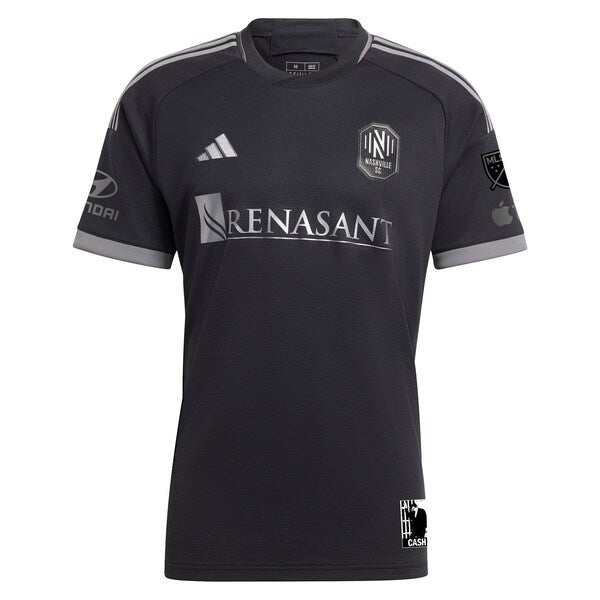 Tyler Boyd Nashville SC adidas 2024 Man In Black Kit Authentic Player Jersey - Black/Yellow - Image 3