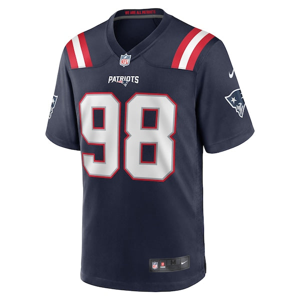 Carl Davis Jr. New England Patriots Nike Game Player Jersey - Navy - Image 2