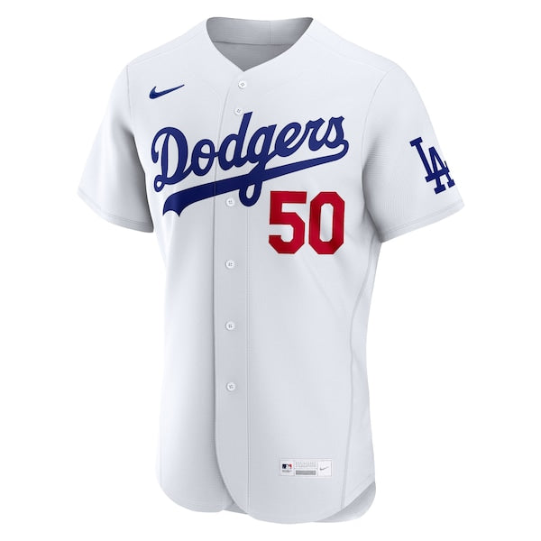 Mookie Betts Los Angeles Dodgers Nike Home Authentic Jersey - White - Image 2