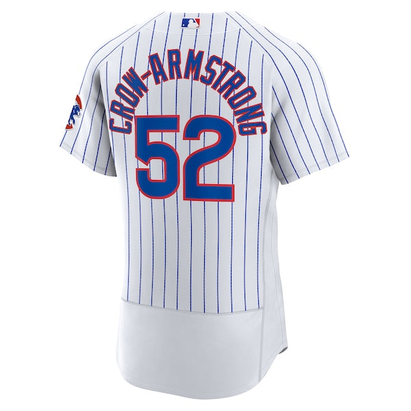 Pete Crow-Armstrong Chicago Cubs Nike Home Authentic Player Jersey - White - Image 4