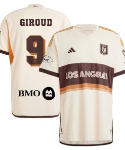 Olivier Giroud LAFC adidas 2024 Archive Authentic Jersey - Tan