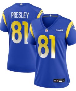 Alternative view of Brennan Presley Los Angeles Rams Nike Women's Team Game Jersey -  Royal