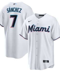 Jes¨²s S¨¢nchez Miami Marlins Nike Home  Replica Player Jersey - White