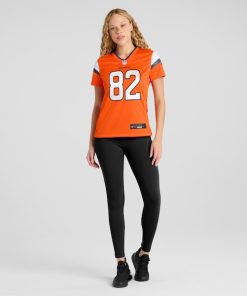 Adam Trautman Denver Broncos Nike Women's Team Game Jersey - Orange