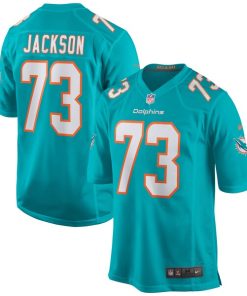 Austin Jackson Miami Dolphins Nike Game Jersey - Aqua