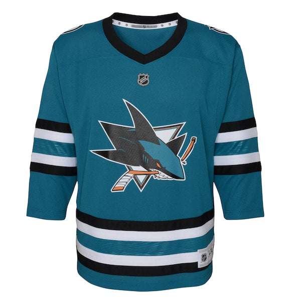 San Jose Sharks Youth Replica Jersey - Teal - Image 2
