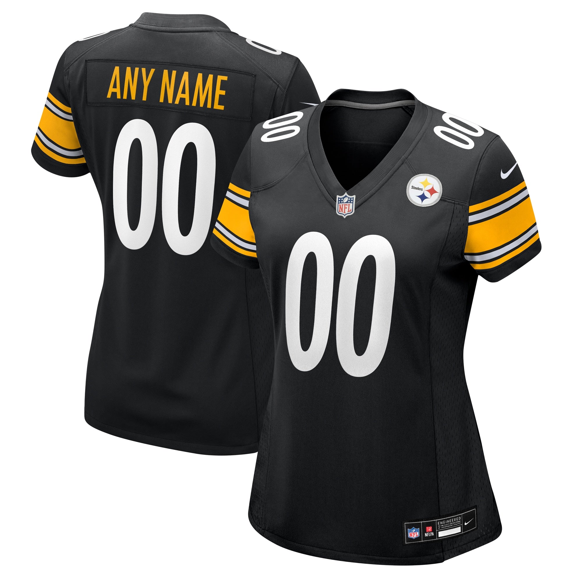 Pittsburgh Steelers Nike Women's Alternate 1933 Throwback Game Custom Jersey - Gold/Black - Image 5