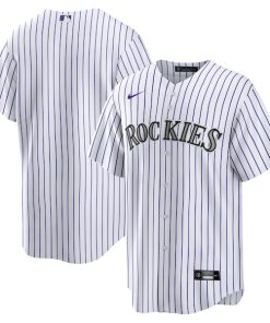 Colorado Rockies Nike Home Blank Replica Jersey - White