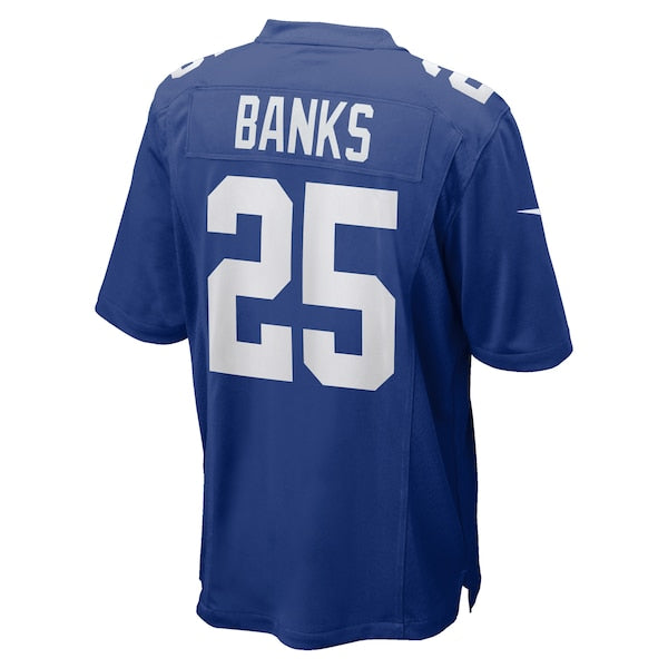 Deonte Banks New York Giants Nike Team Game Jersey - Royal/White - Image 6