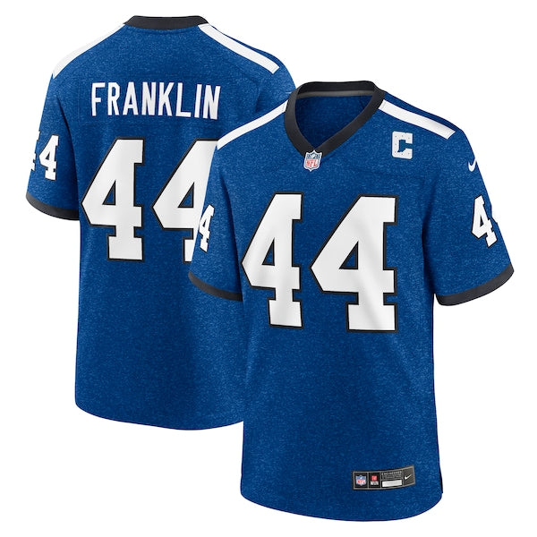 Zaire Franklin Indianapolis Colts Nike Indiana Nights Alternate Game Jersey - Royal/Royal - Image 4