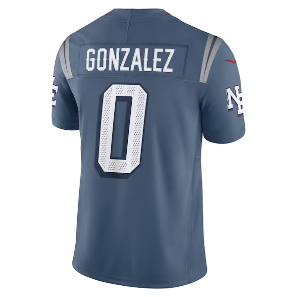 Christian Gonzalez New England Patriots Nike 2025 Rivalries Collection Limited Jersey - Storm Blue - Image 3