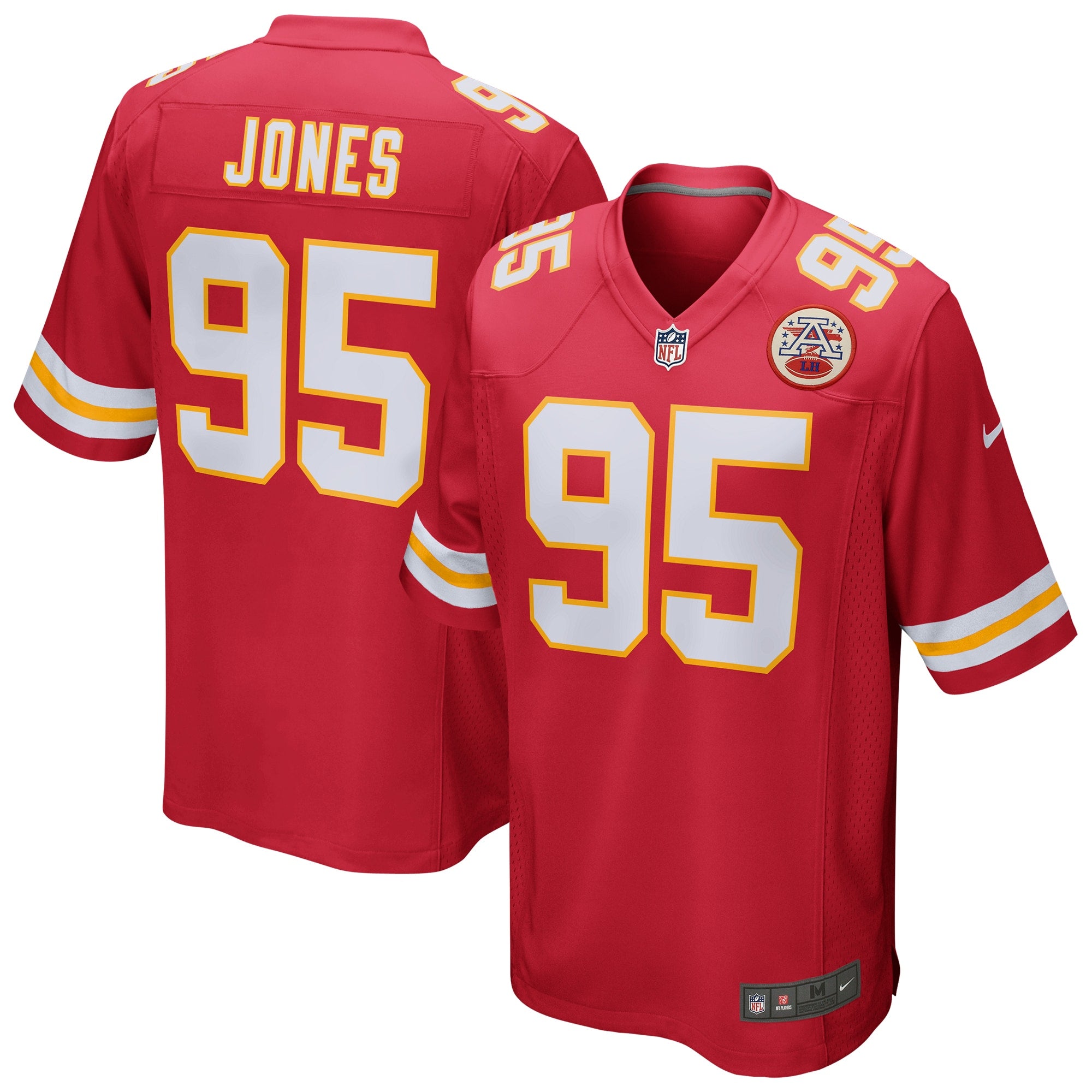 Chris Jones Kansas City Chiefs Nike Game Jersey - White/Red - Image 6