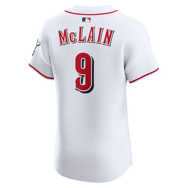 Matt McLain Cincinnati Reds Nike Home Elite Jersey - White - Image 3